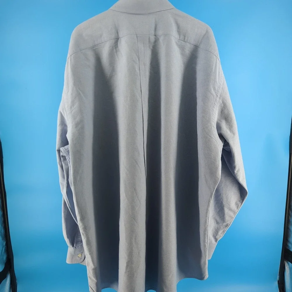 Ralph Lauren Mens 3XLT Tall Light Blue Cotton Oxford Button Down Shirt 1043